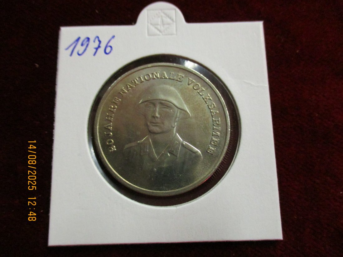  10 Mark DDR 1976 - 20 Jahre NVA 12g   
