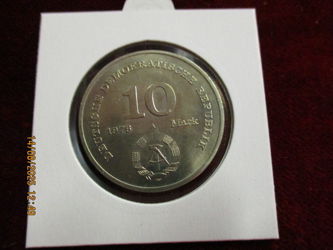  10 Mark DDR 1976 - 20 Jahre NVA 12g   
