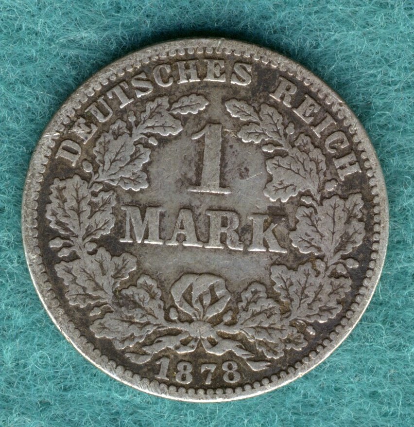  J.9 Kaiserreich - 1 Mark 1878 G   