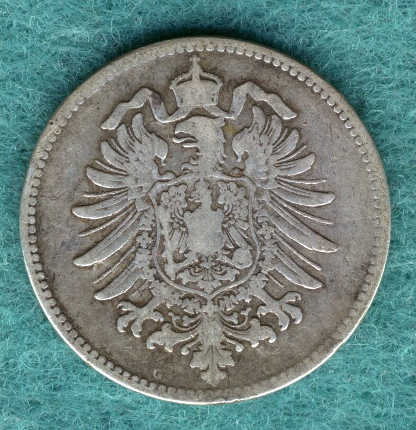  J.9 Kaiserreich - 1 Mark 1878 G   