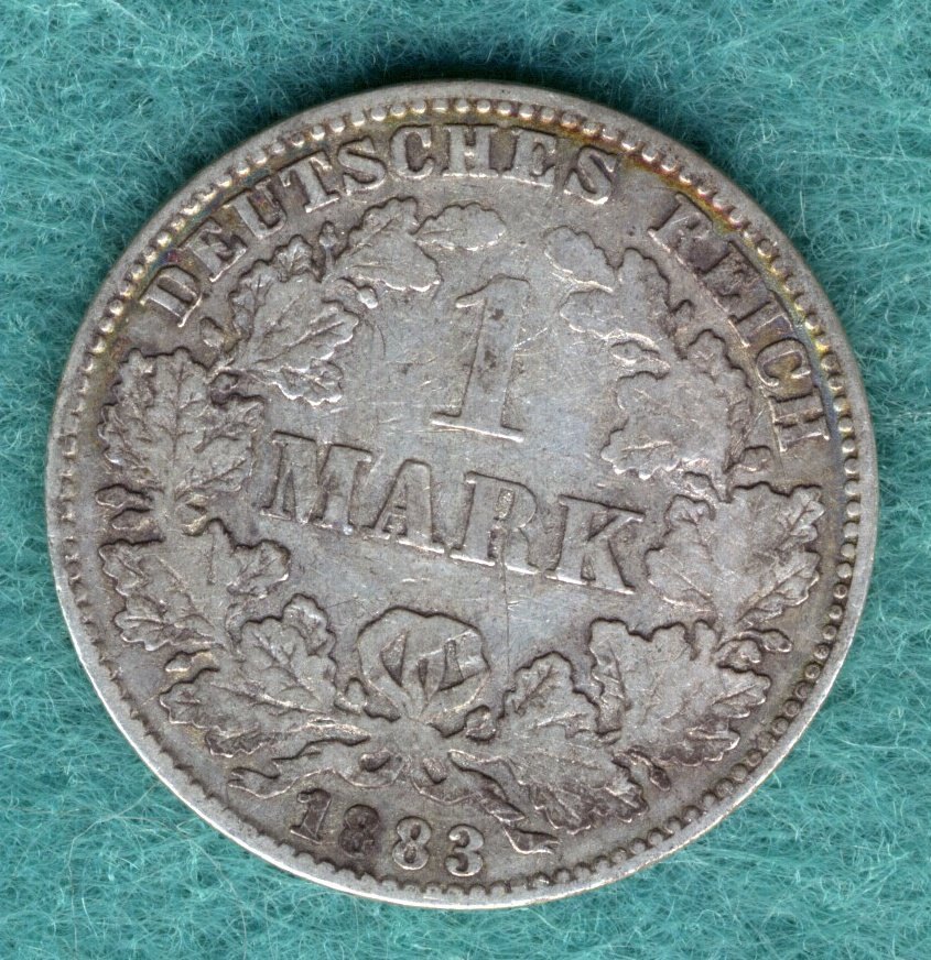  J.9 Kaiserreich - 1 Mark 1883 J - rar   