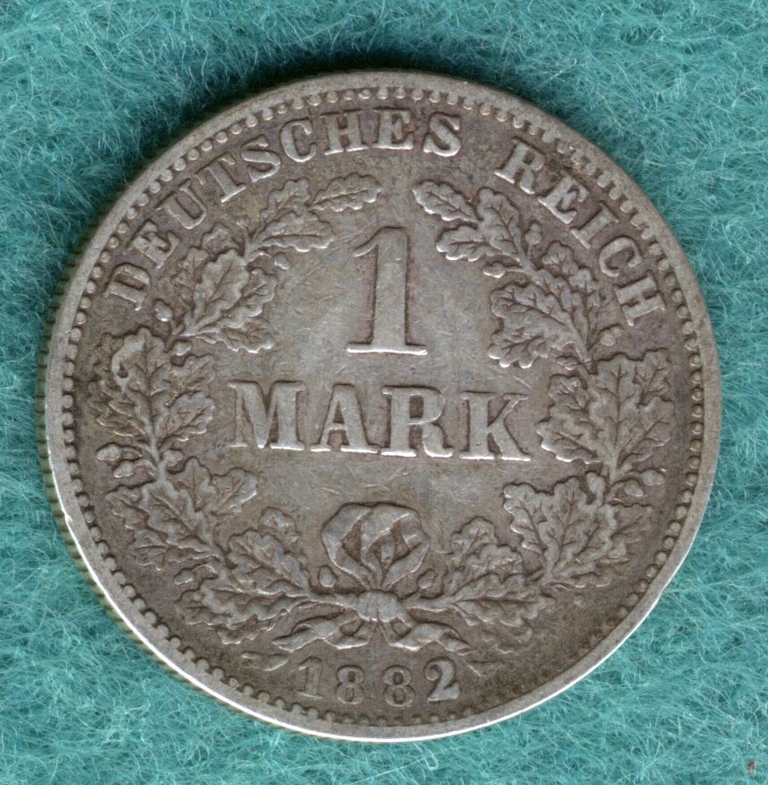  J.9 Kaiserreich - 1 Mark 1882 G   