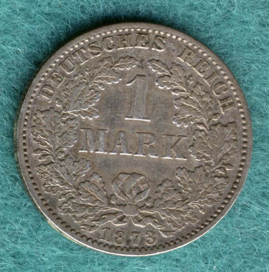  J.9 Kaiserreich - 1 Mark 1873 A - ss/vz   