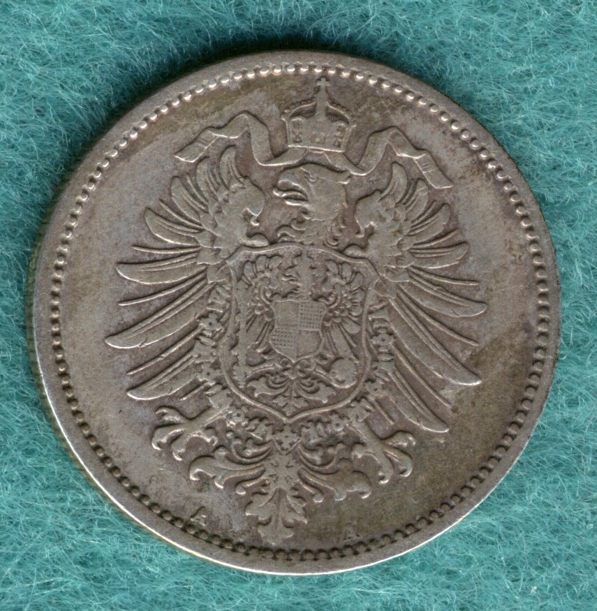  J.9 Kaiserreich - 1 Mark 1873 A - ss/vz   