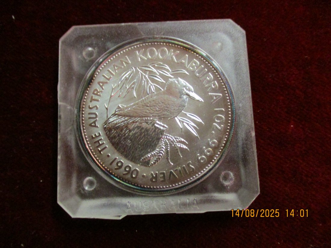  5 Dollars Australien 1990 Kookaburra Gewicht: 31,1g   