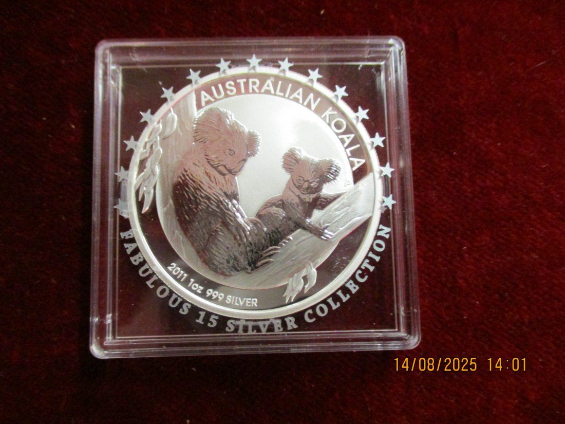  1 Dollar Australien 2011 Koala Gewicht: 31,1g   