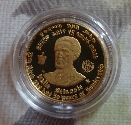  10 Dollars 1966, Äthiopien, Haile Selassie I. 4 g 900er Gold   