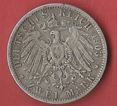  2 Mark Wilhelm 1903  Koblenzer Muenzen Studio Münzankauf Koblenz Frank Maurer AL265   