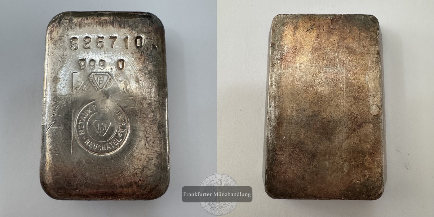  1kg Silberbarren 0.999 Silber FM-Frankfurt Feinsilber: 1000g   