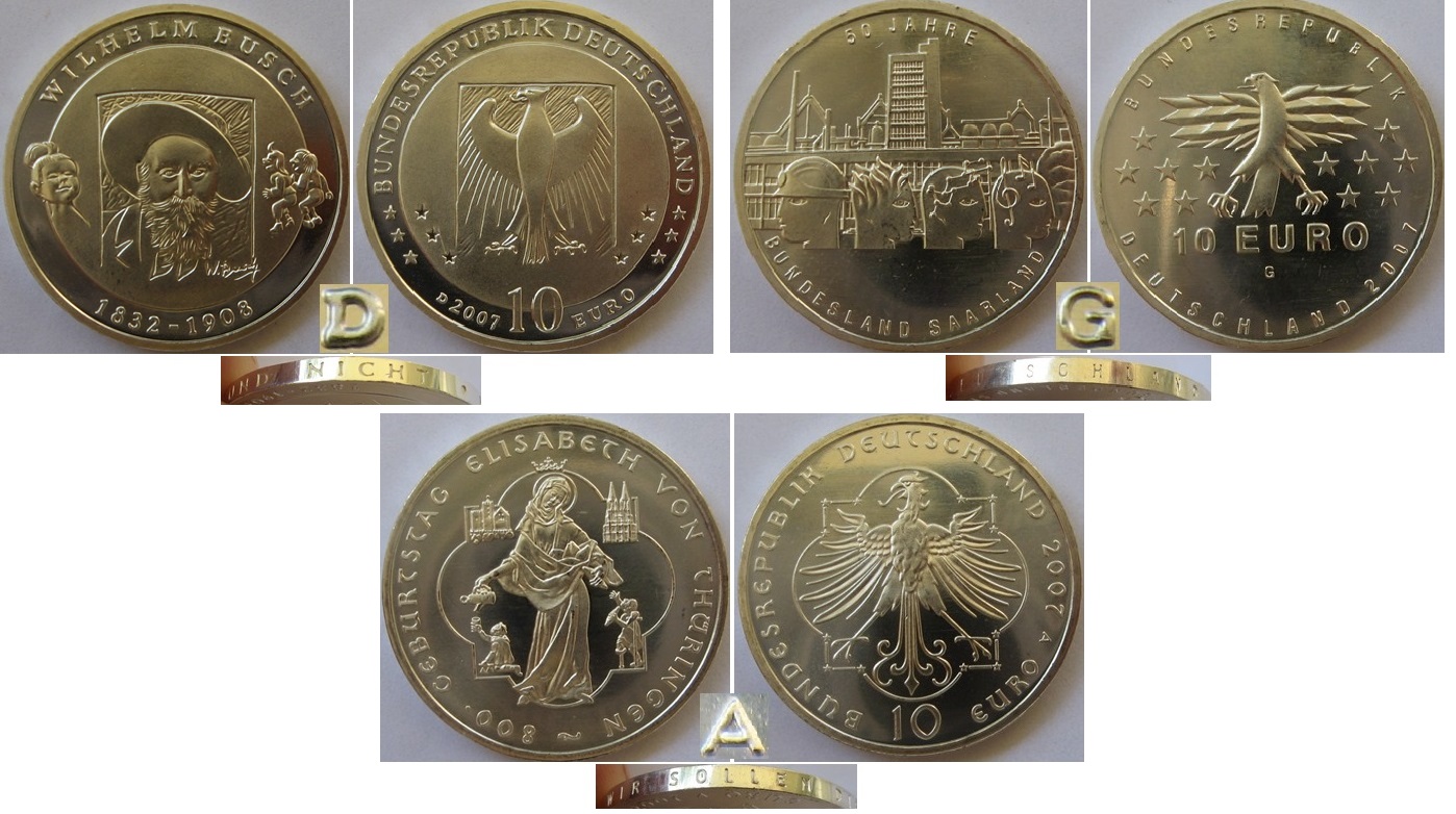  2007-Germany-coin issues-UNC-coins book   