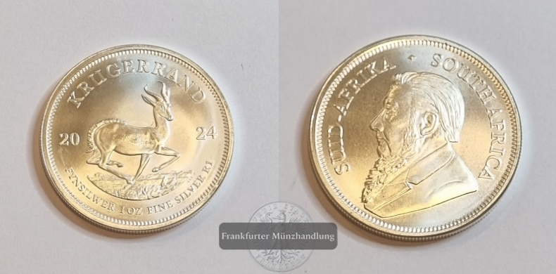  Südafrika 1 Krugerrand 2024 FM-Frankfurt Feinsilber: 31,1g   