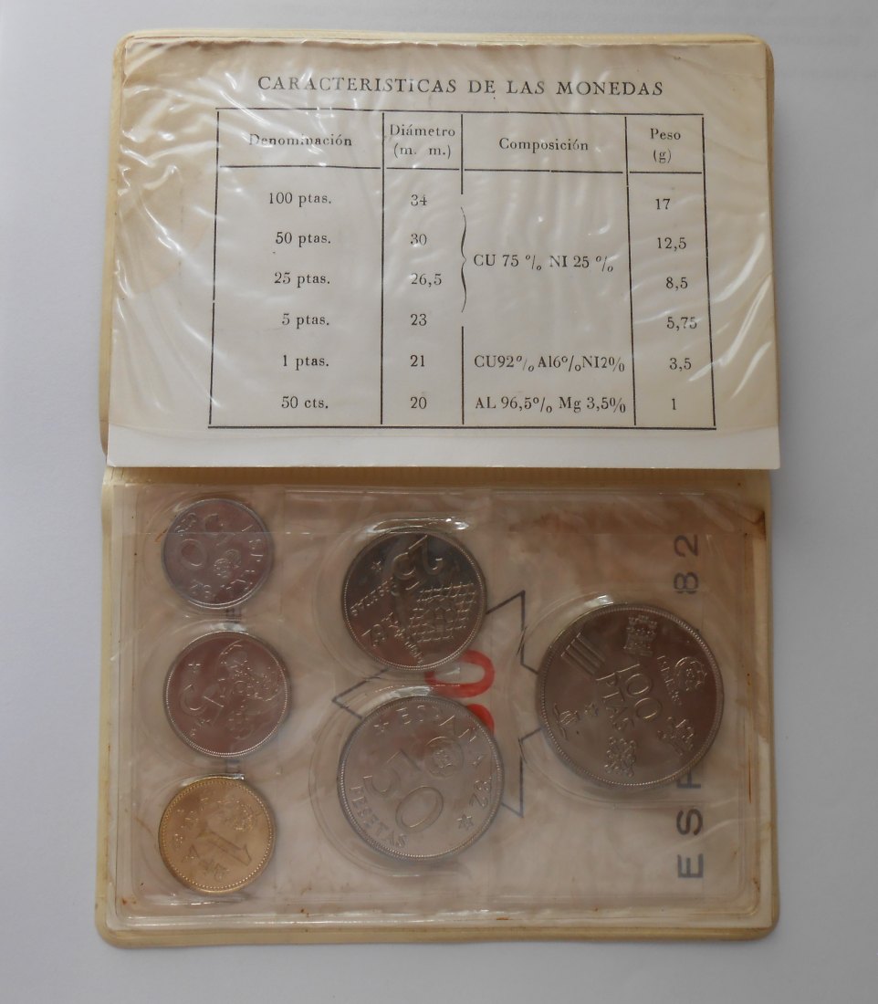  Spanien Gedenkmünzensatz ESPANA MUNDIAL '82  Serie Numismatica   