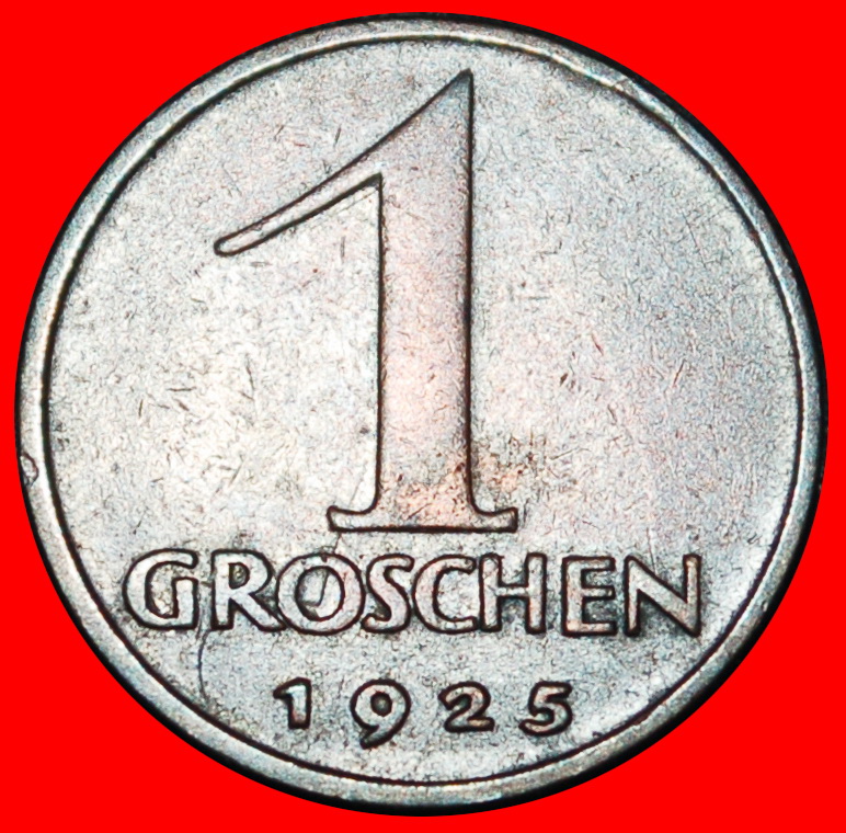  Ⰶ EAGLE (1925-1938): AUSTRIA ★ 1 HELLER 1925! LOW START ★ NO RESERVE!   