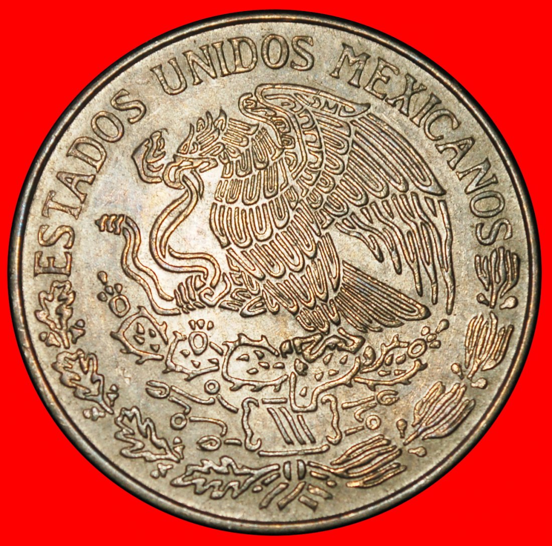  Ⰶ EAGLE (1970-1983): MEXICO ★ 1 PESO 1974 II+r! MORELOS (1765-1815) ★LOW START ★ NO RESERVE!   