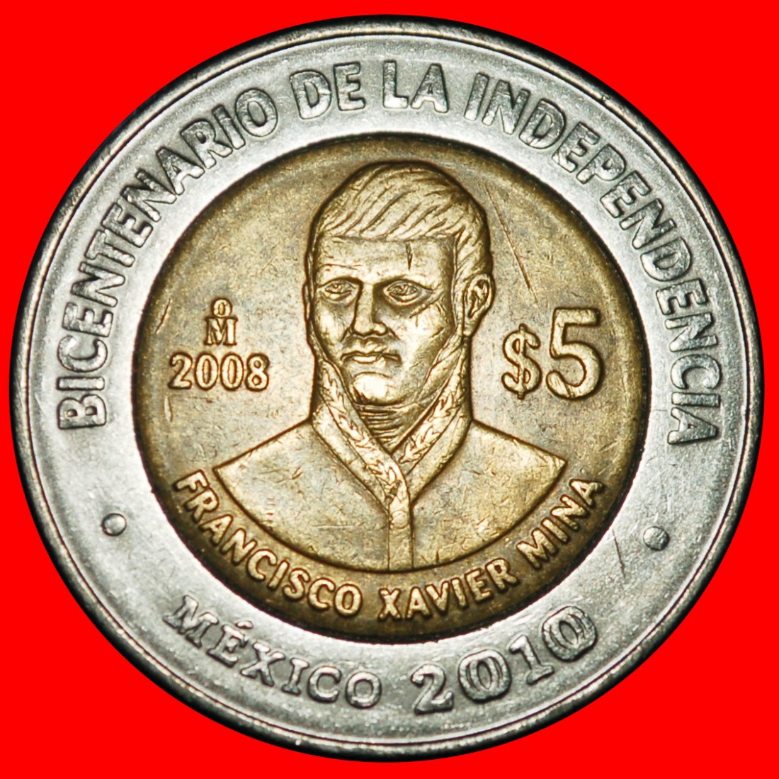  Ⰶ MINA (1789-1817): MEXICO 1810-2010 ★ 5 PESOS 2008! DISCOVERY COIN! ★LOW START ★ NO RESERVE!   