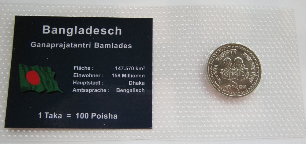  Bangladesch 2 Taka im Blister   