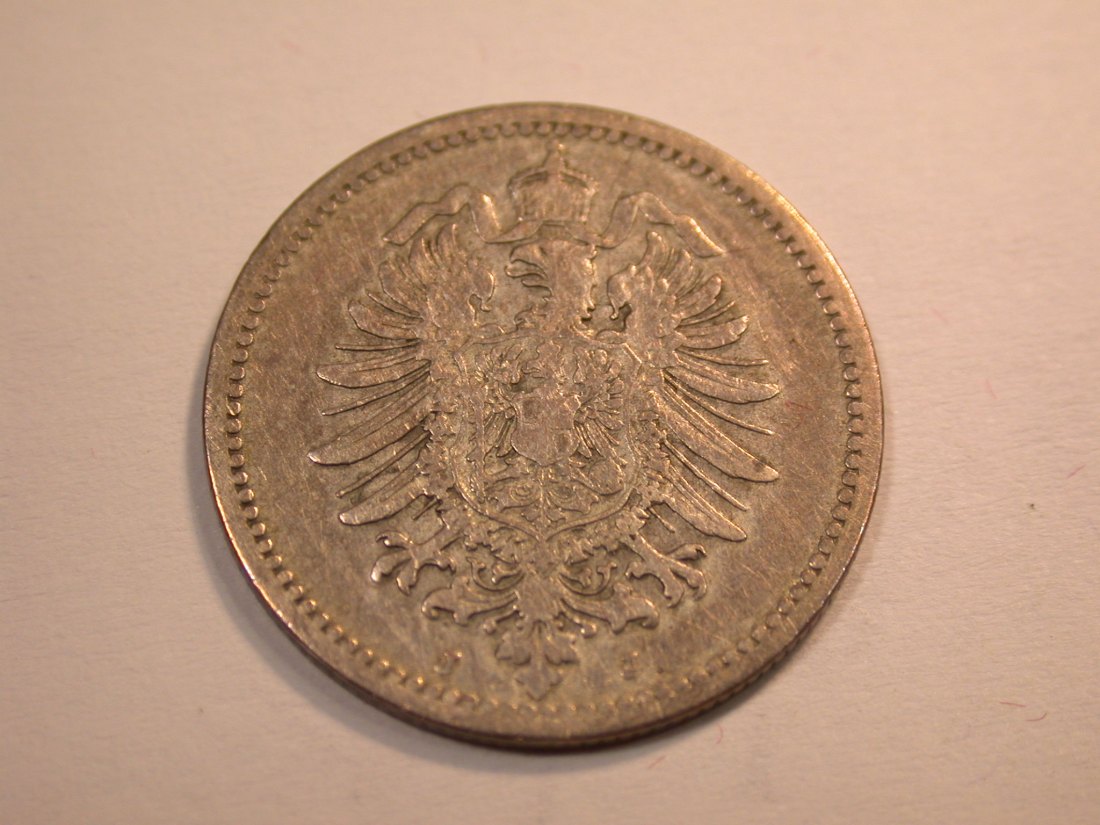  J10 KR  50 Pfennig 1875 J in ss     Originalbilder   