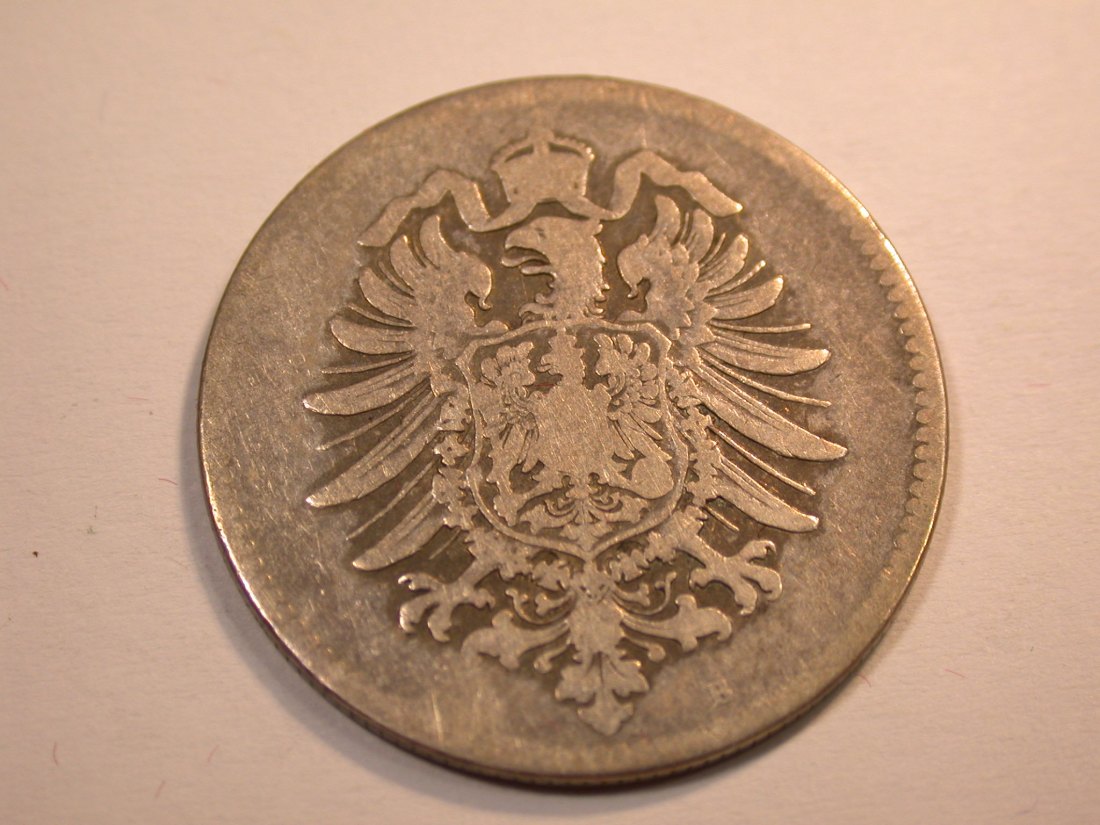  J10 KR  1 Mark  1873 B in s-ss     Originalbilder   