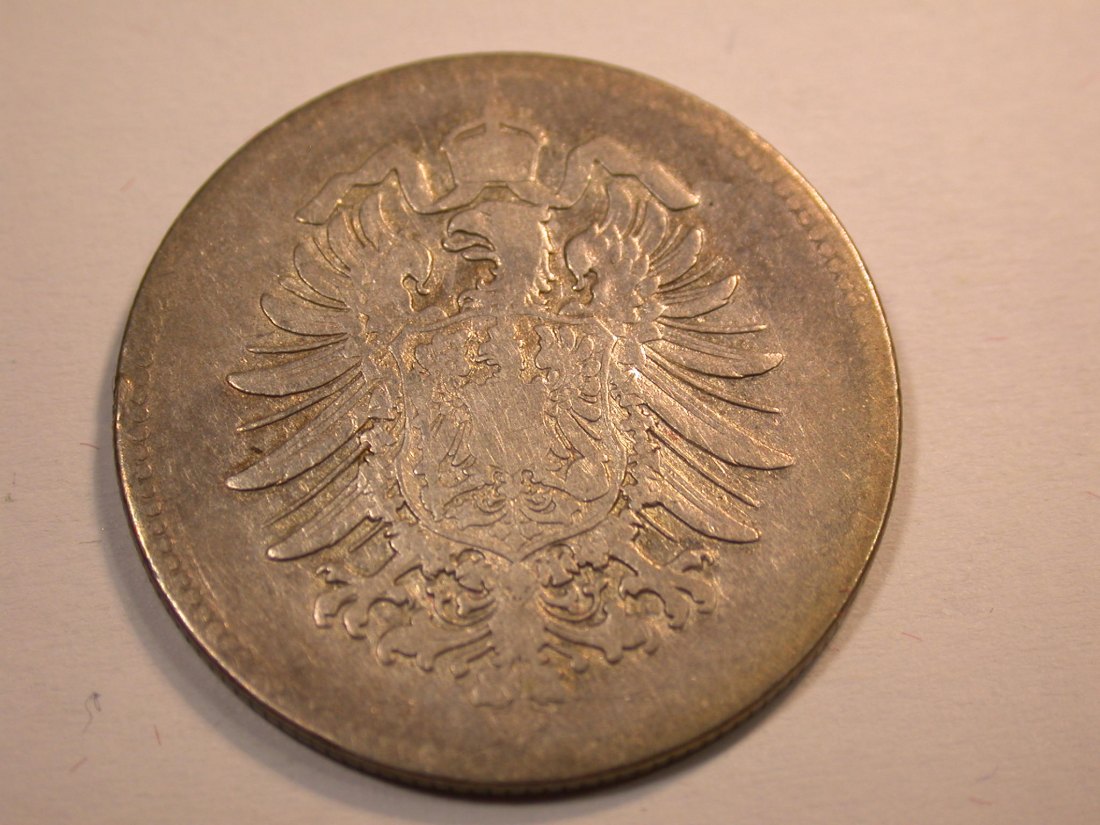  J10 KR  1 Mark  1874 E in s-ss    Originalbilder   