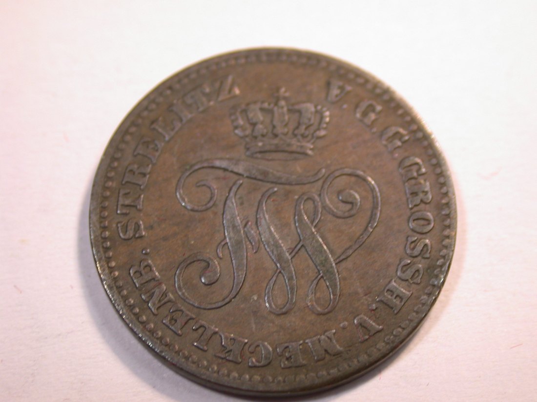  J10  Mecklenburg-Strelitz  2 Pfennig 1872 in ss-vz  Originalbilder   