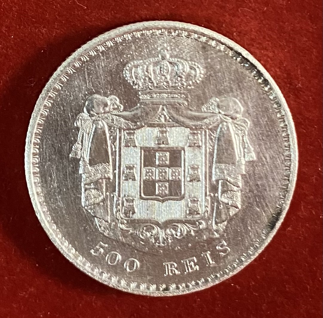  PORTUGAL - 500 RÉIS -1846 - SILVER - 916,6%   