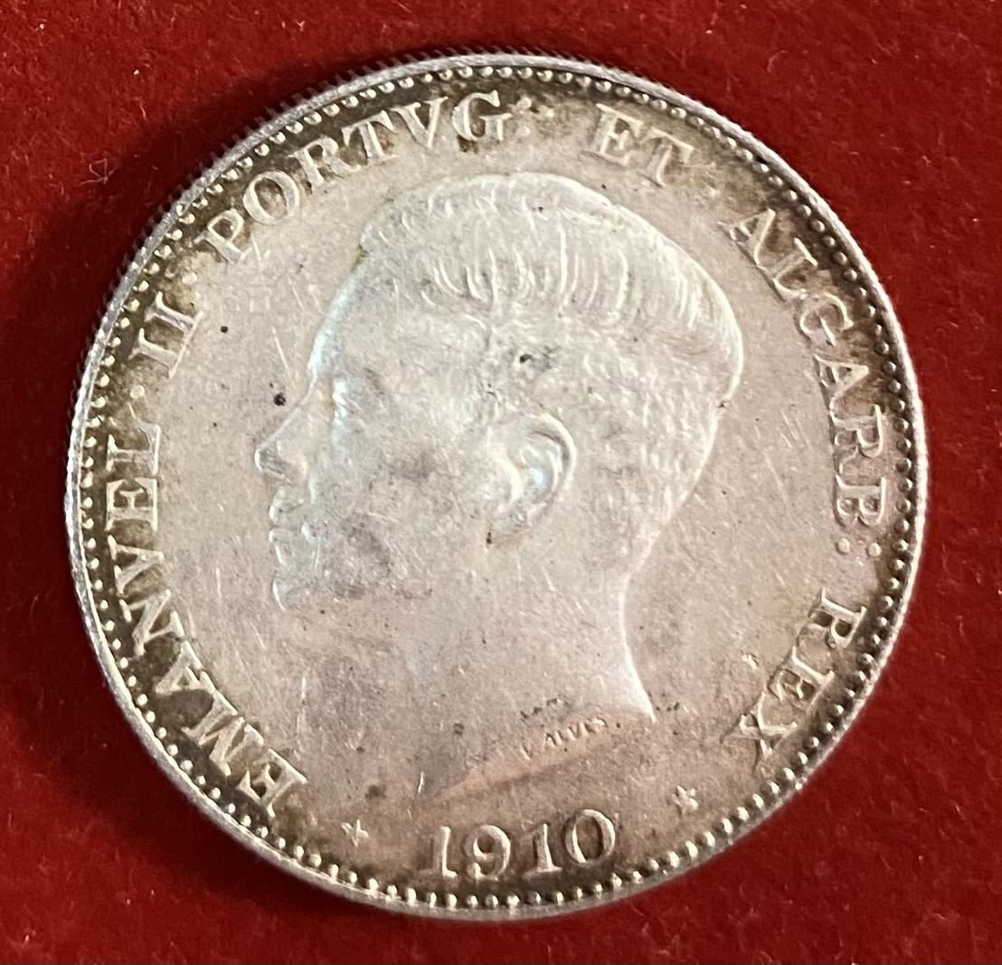 PORTUGAL - 500 RÉIS - 1910 - MARQUÊS DE POMBAL - SILVER - RARE