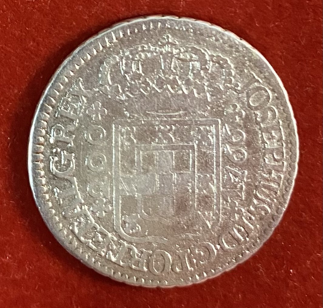  PORTUGAL - 200 RÉIS - 1766 - SILVER   