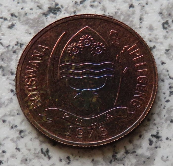  Botswana 5 Thebe 1976   