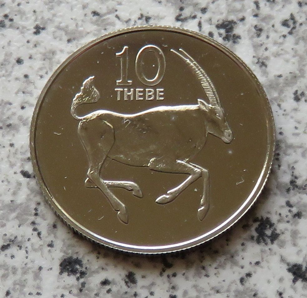  Botswana 10 Thebe 1976   