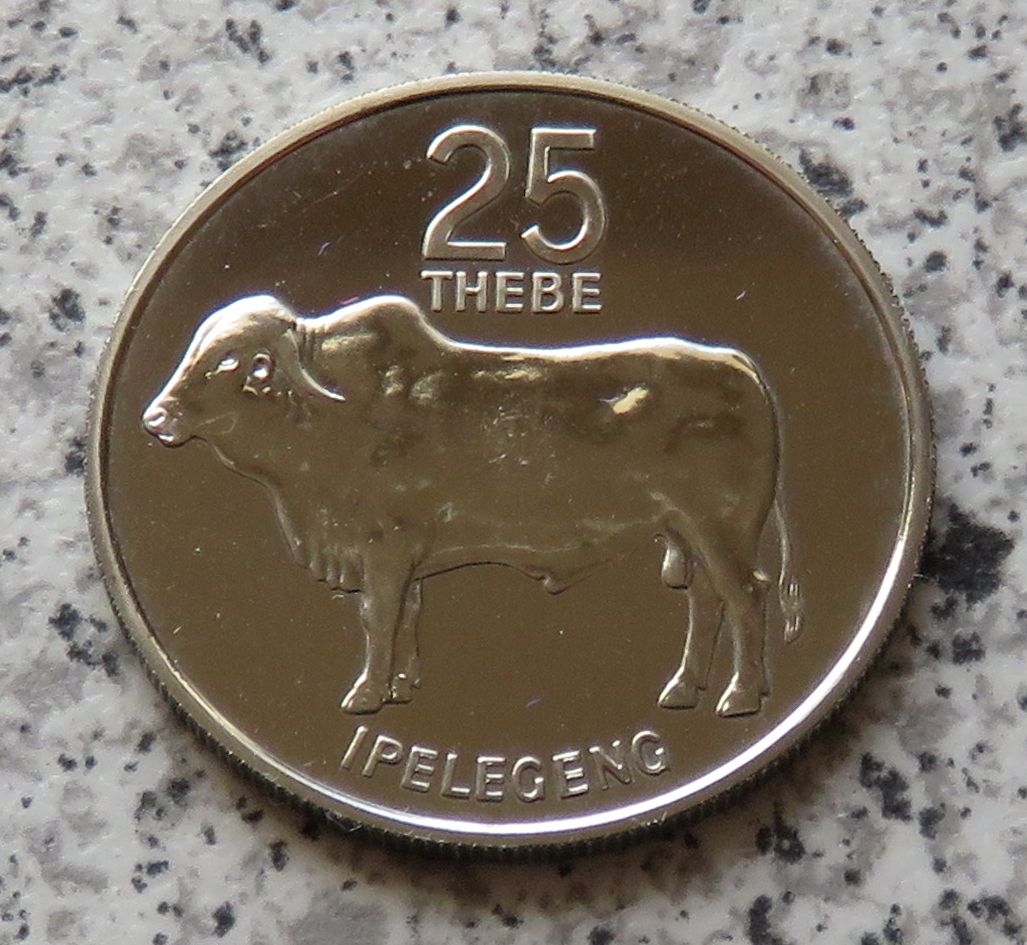  Botswana 25 Thebe 1976   