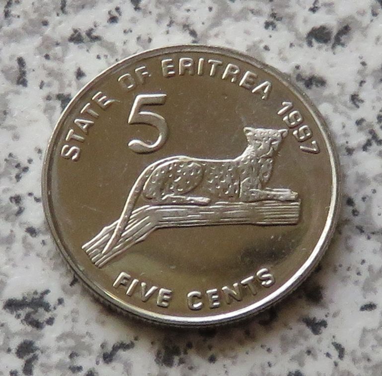  Eritrea 5 Cents 1997   
