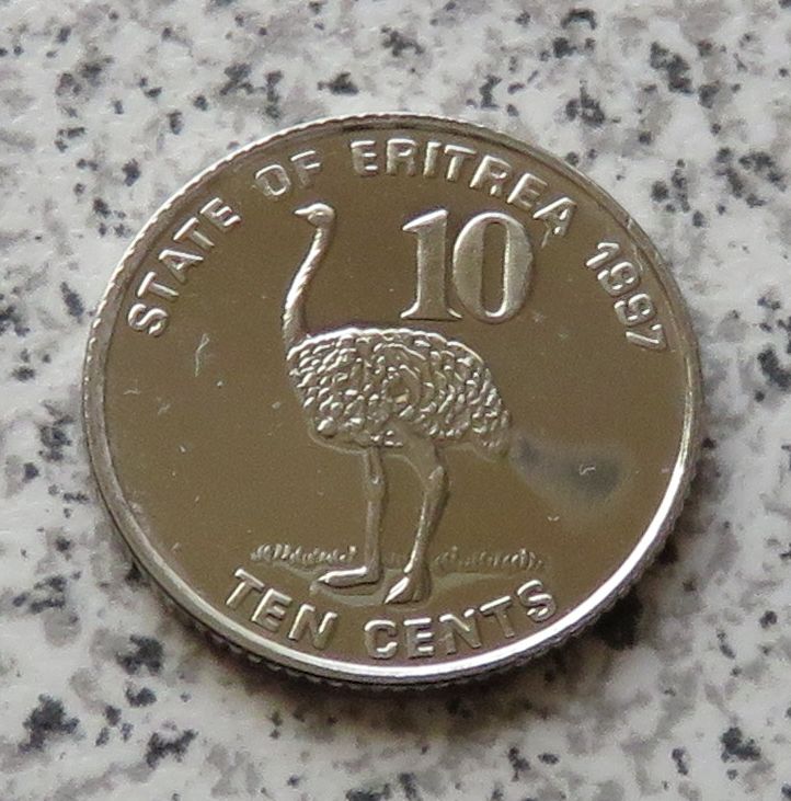  Eritrea 10 Cents 1997   