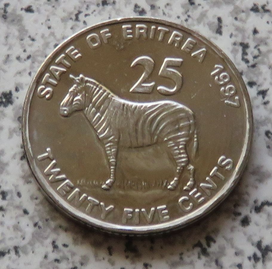  Eritrea 25 Cents 1997   