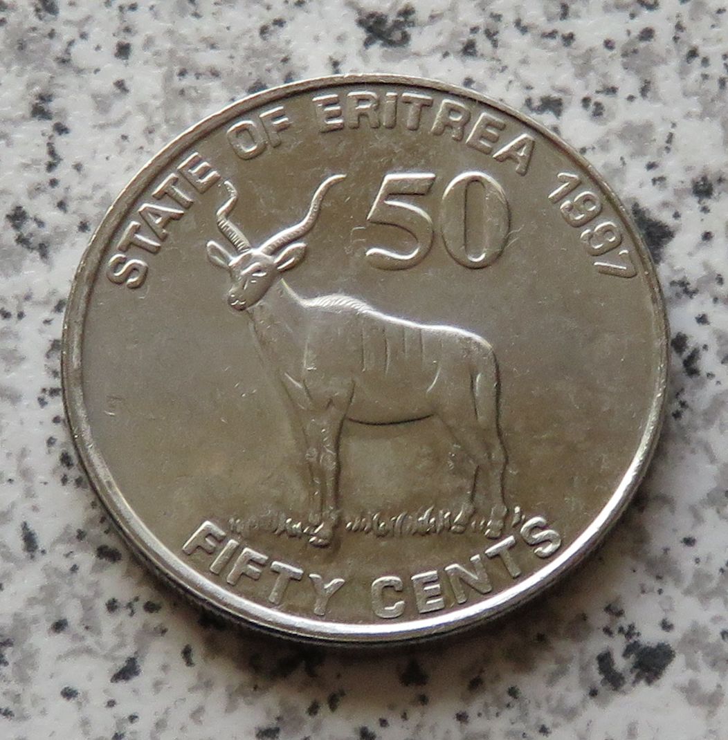  Eritrea 50 Cents 1997   