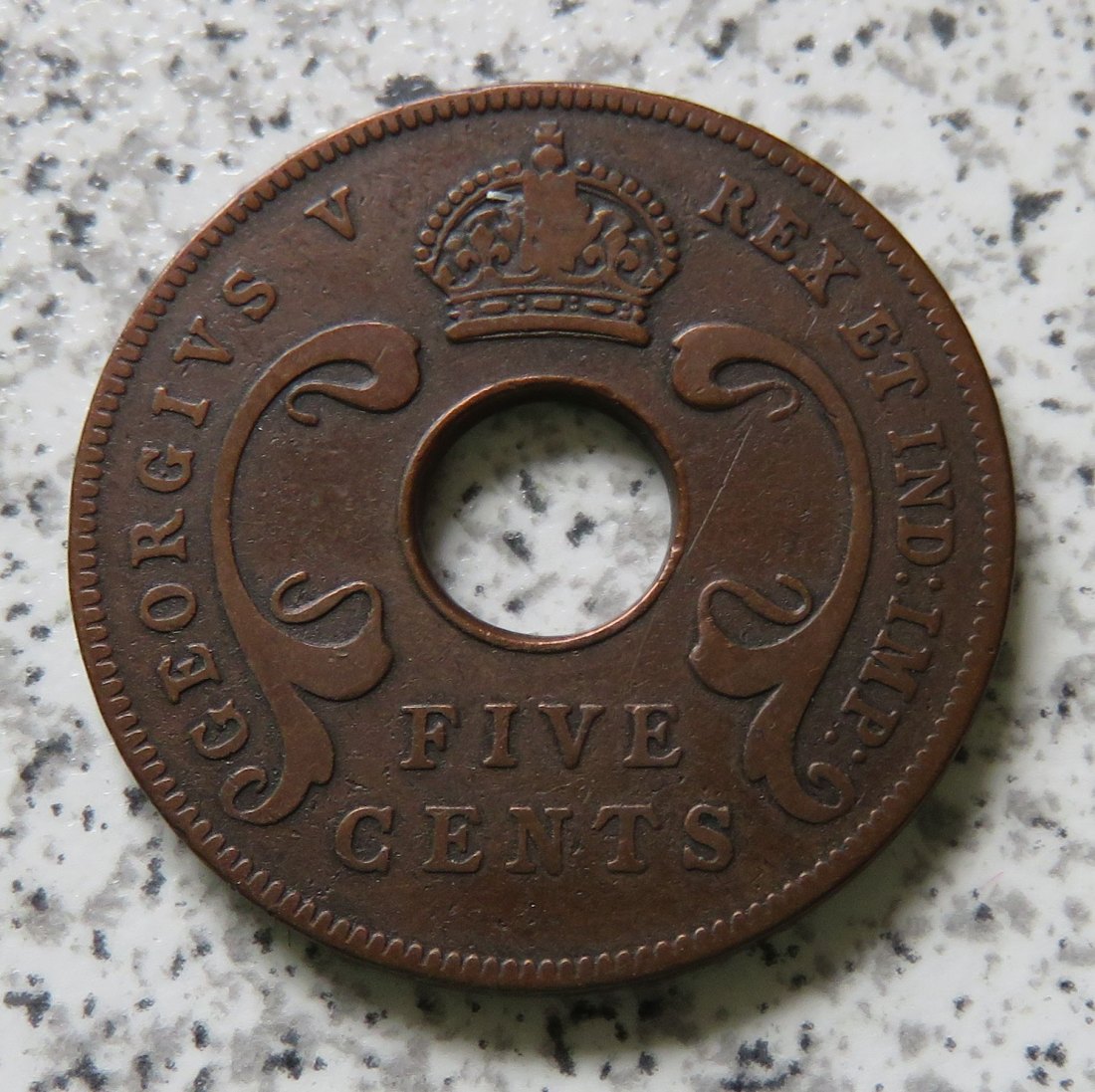  British East Africa 5 Cents 1933 / Ostafrika 5 Cents 1933   