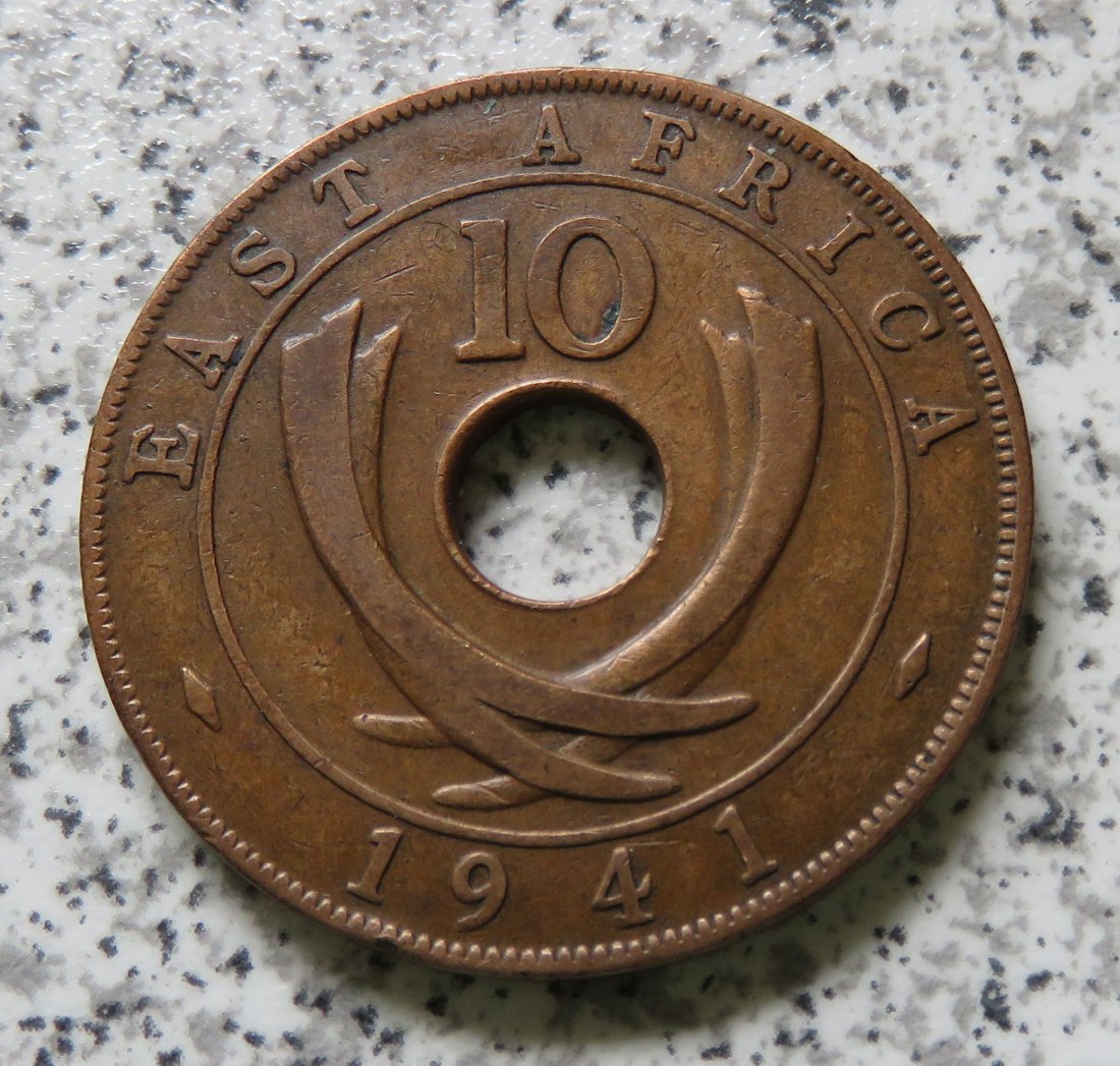  British East Africa 10 Cents 1941 / Ostafrika 10 Cents 1941   