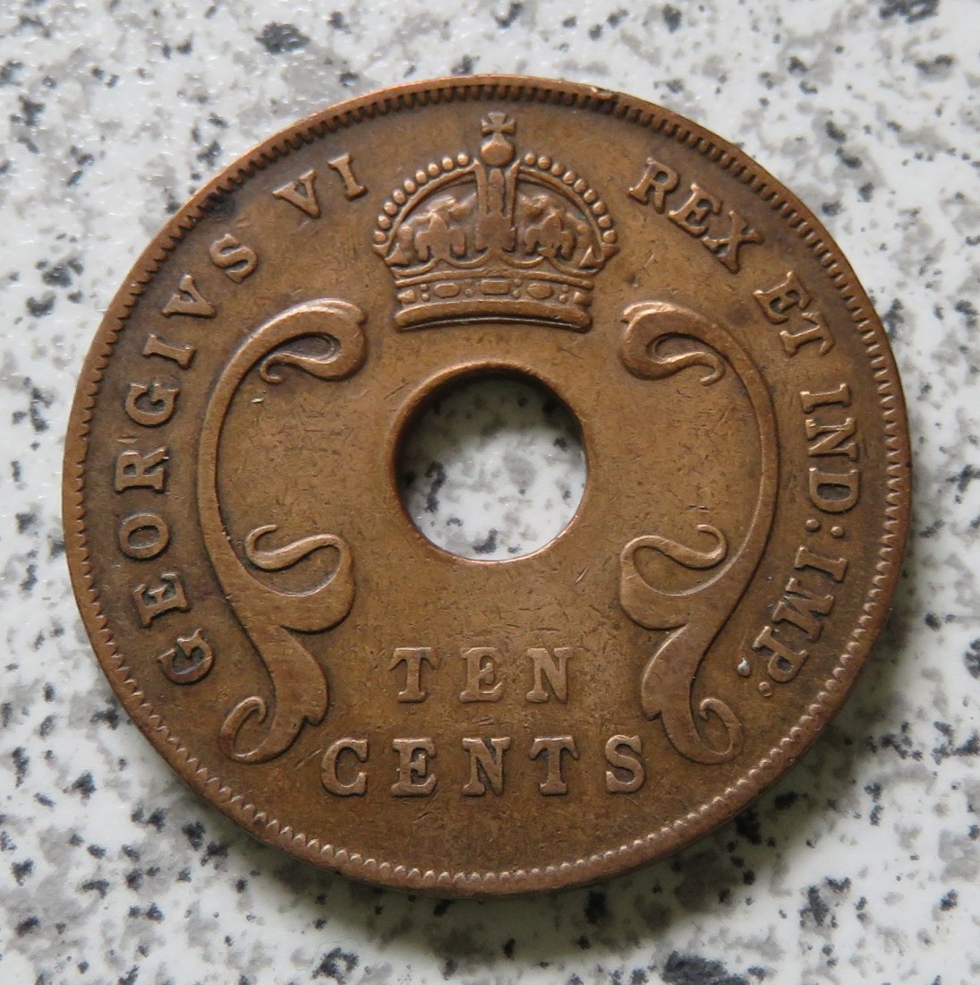  British East Africa 10 Cents 1941 / Ostafrika 10 Cents 1941   
