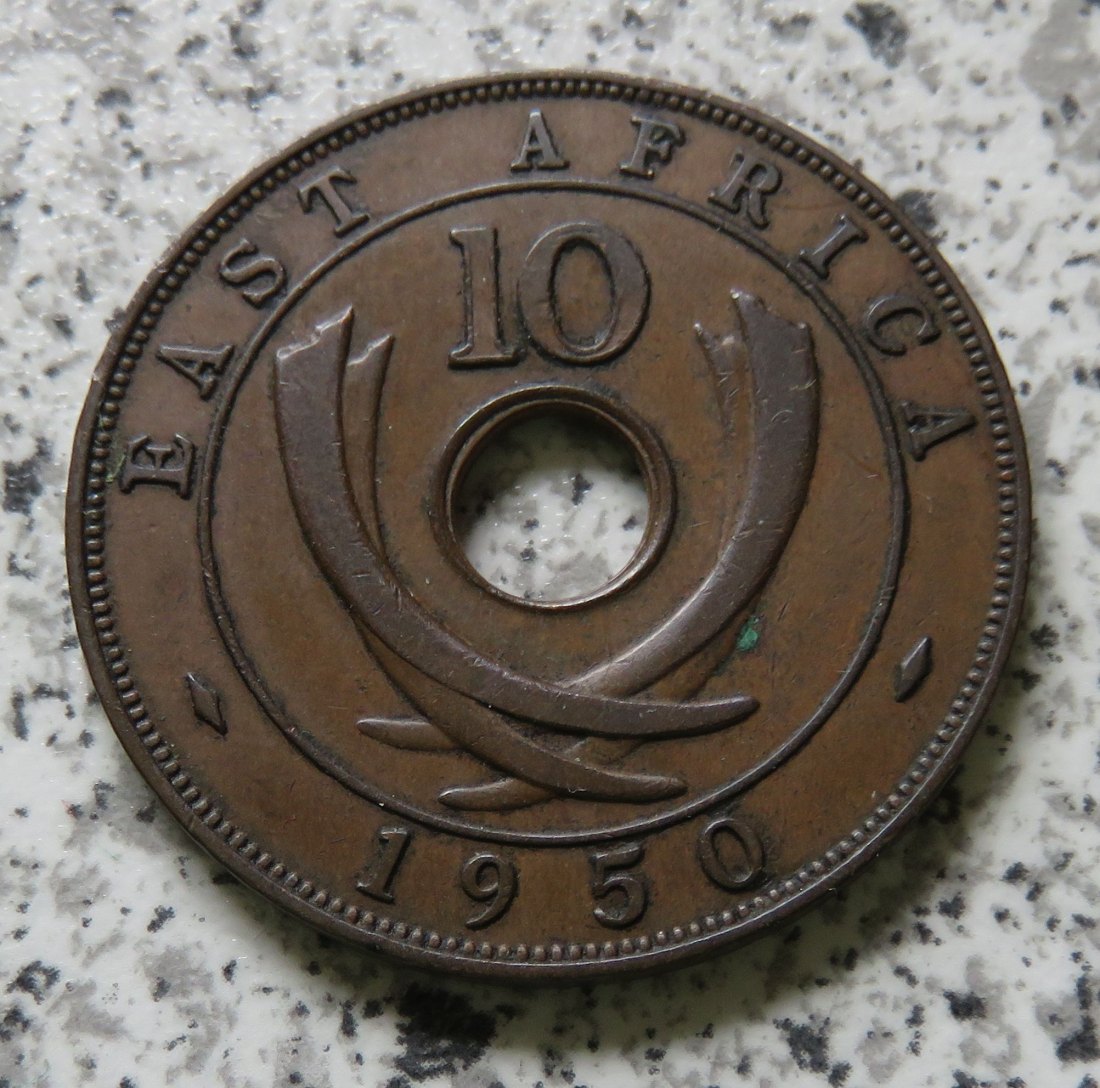  British East Africa 10 Cents 1950 / Ostafrika 10 Cents 1950   