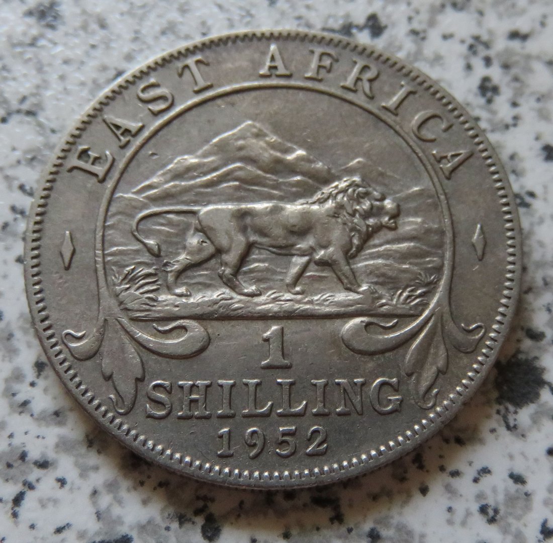  British East Africa 1 Shilling 1952 / Ostafrika 1 Shilling 1952   