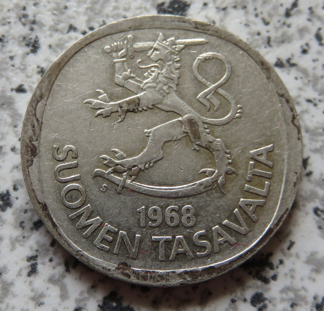  Finnland 1 Markka 1968   