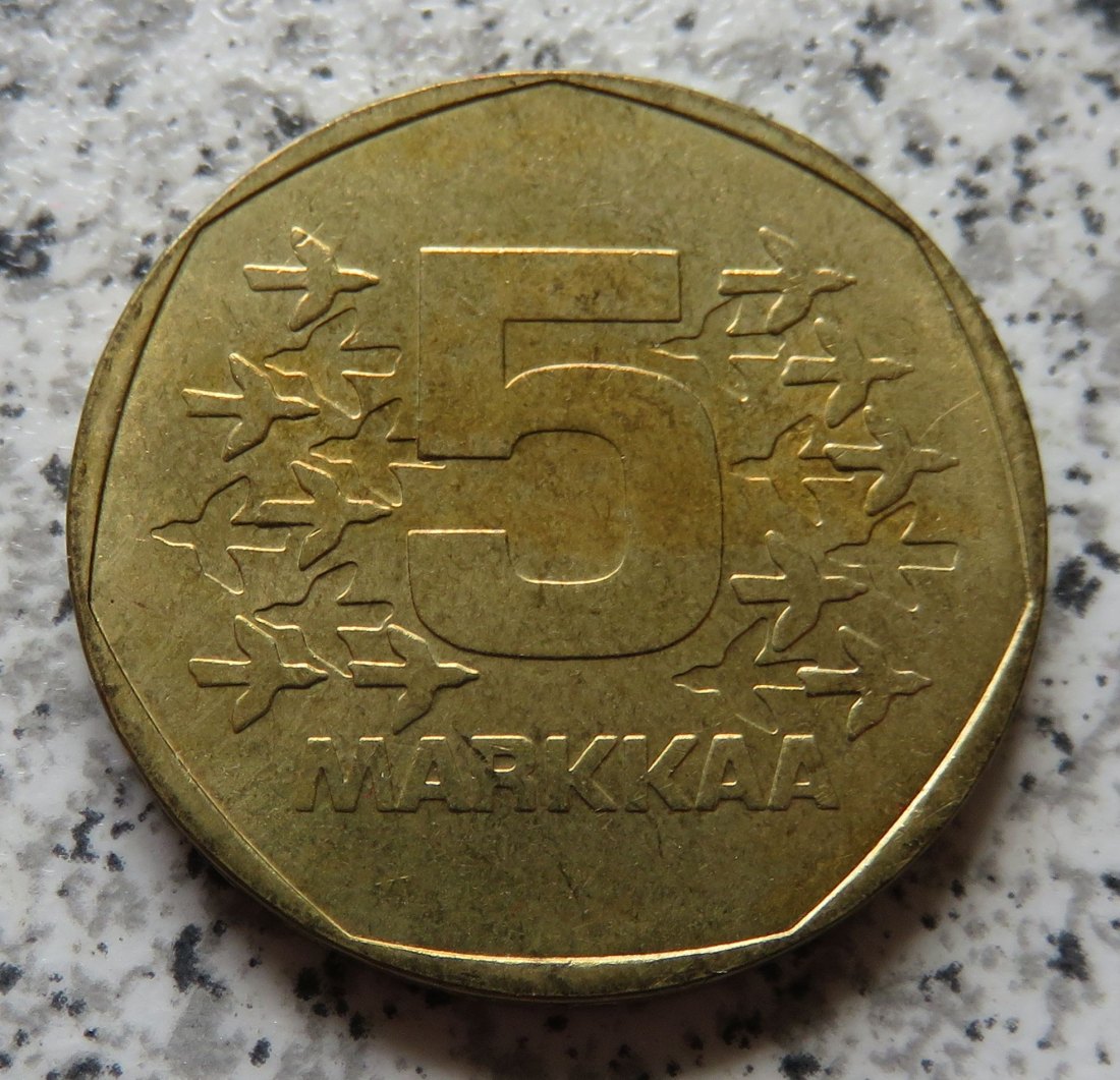  Finnland 5 Markkaa 1975   