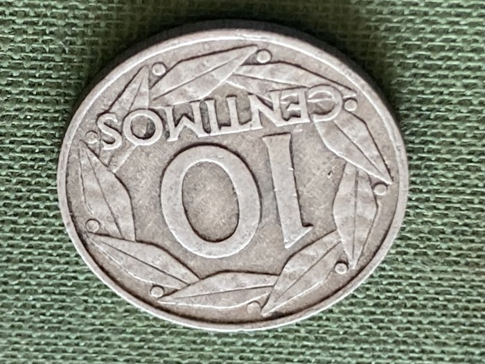 Münzen Münze Umlaufmünze Spanien 10 Centimos 1959