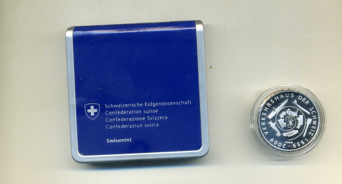 20 Franken 2009 Verkehrshaus PP in Original Etui+Zertifikat