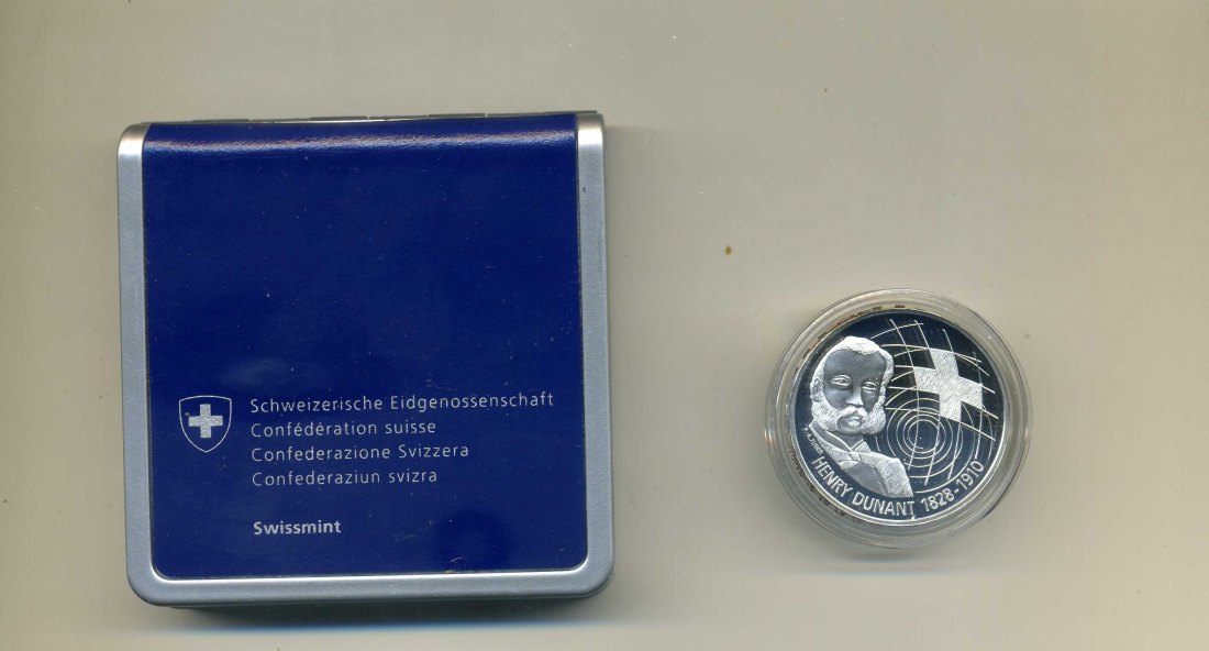 20 Franken 2010 Henri Dunant PP in Original Etui+Zertifikat