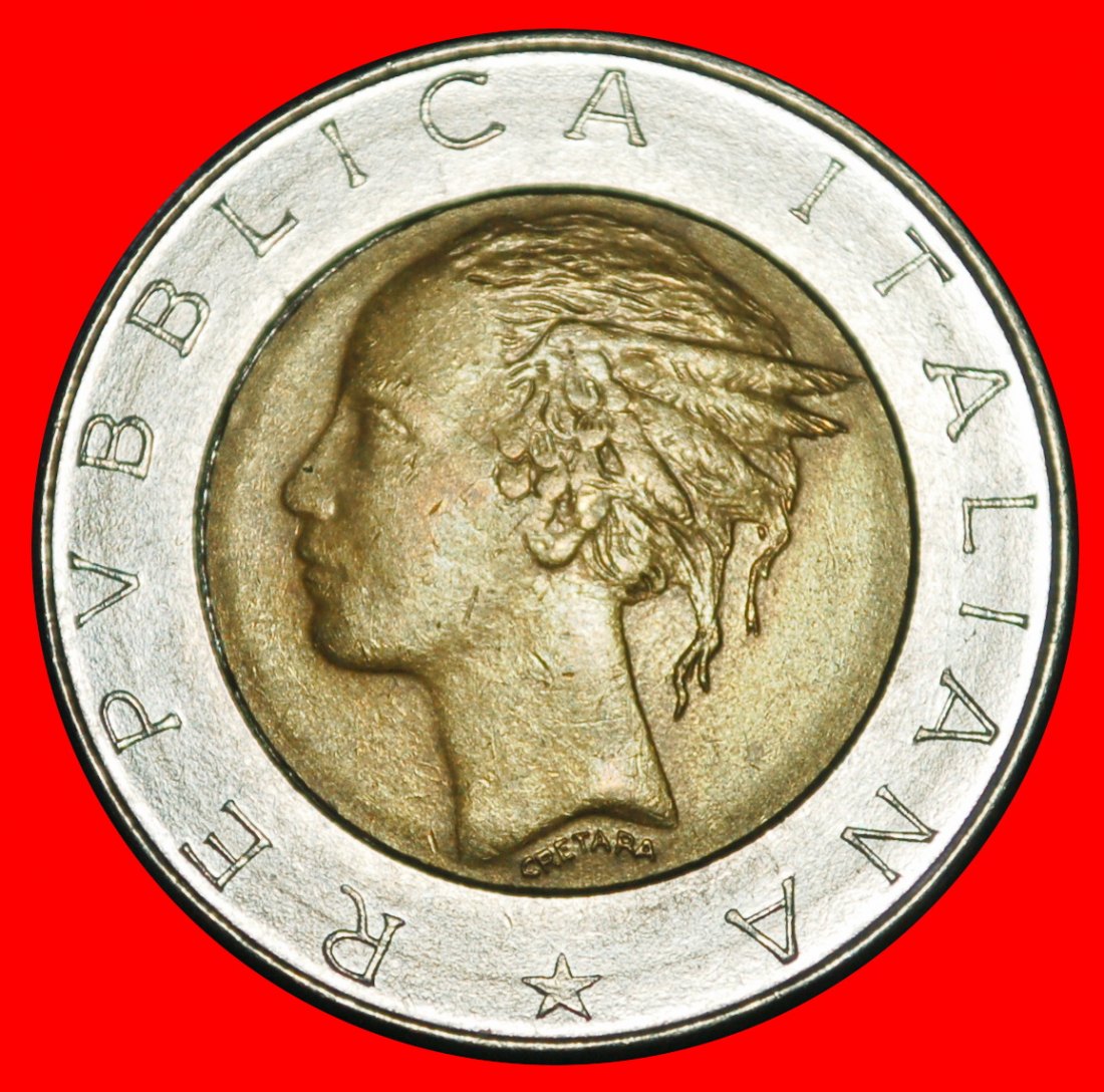  Ⰶ ROME (1982-2001): ITALY ★ 500 LIRAS 1984R BI-METALLIC! DIE I1! ★LOW START ★ NO RESERVE!   