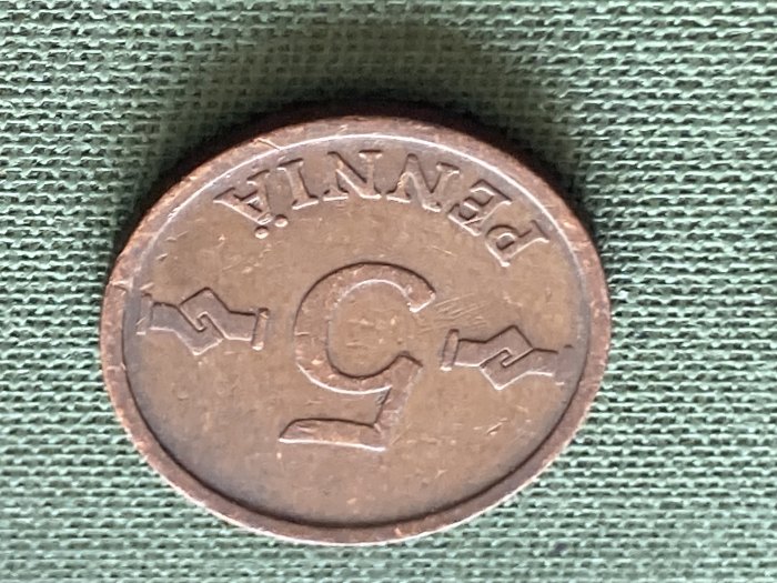 Münze Münzen Umlaufmünze Finnland 5 Penniä 1963
