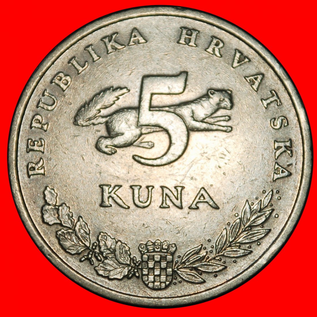  Ⰶ BEAR AND MARTEN (1993-2021): YUGOSLAVIA CROATIA ★ 5 KUNAS 1993! ★LOW START ★ NO RESERVE!   