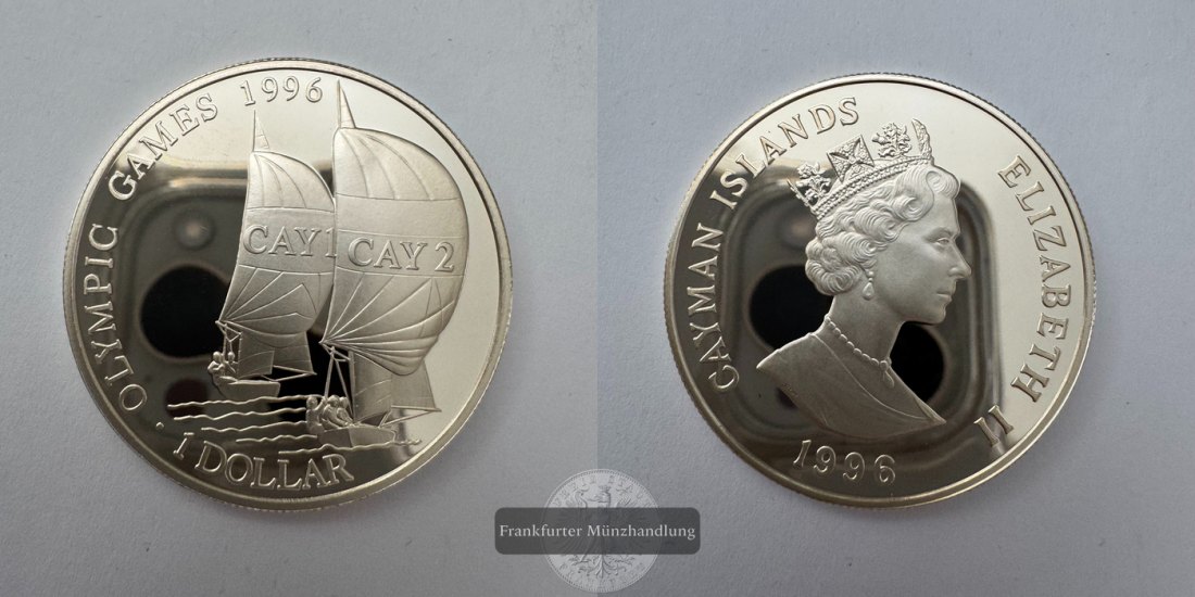  UK 1 Dollar Elizabeth II (Summer Olympics) 1996 FM-Frankfurt Feinsilber: 26,16g   