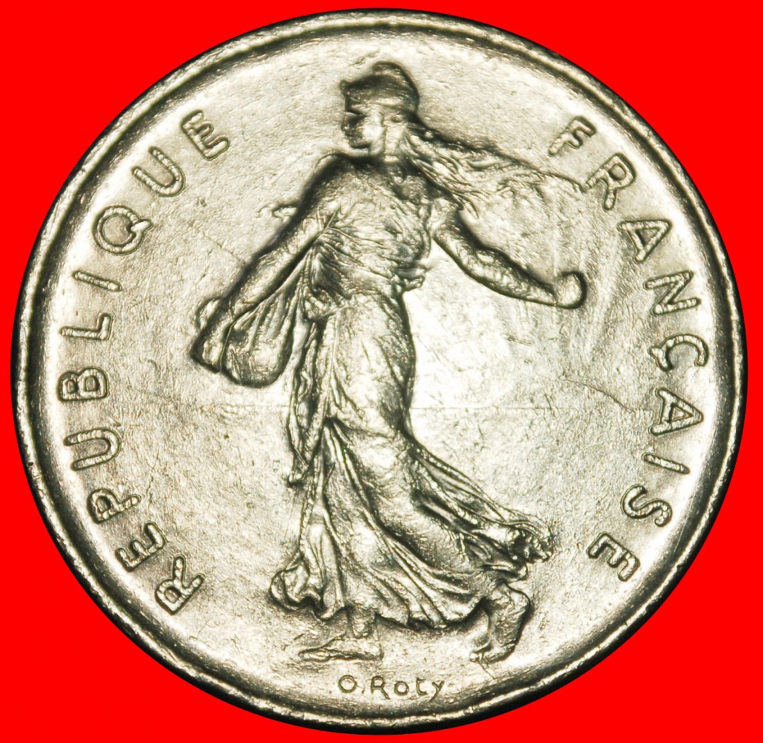  Ⰶ SUN NOT SILVER (1969-2001): FRANCE ★ 5 FRANCS 1987! ERROR!★LOW START ★ NO RESERVE!   