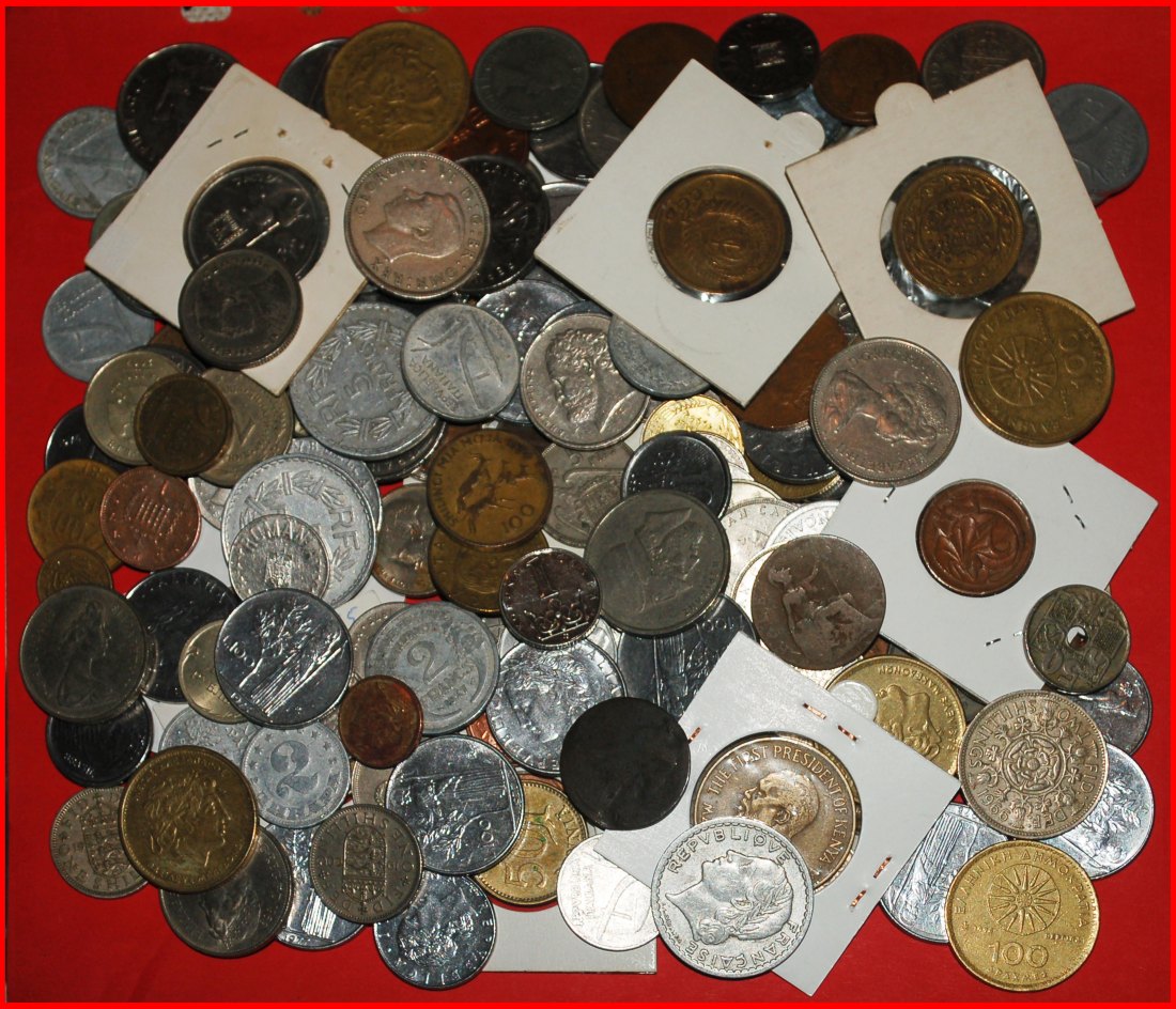  Ⰶ KILO: LARGE LOT★HUNDREDS OF WORLD COINS★EUROPE~AFRICA~ASIA~OCEANIA~AMERICA★LOW START ★ NO RESERVE!   